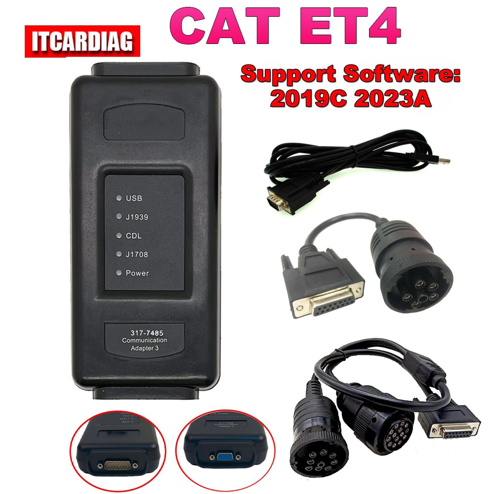 CAT ET4 Ʈ   317-7485  III, 2019C 2023A CAT4 J1939 , USB  ET 4  Ƽ ĳ